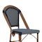 Flash Furniture Bordeaux Stackable IndoorOutdoor French Bistro 26 Counter Height Stool, NavyWhite and Bamboo SDA-AD642001-CS-NVYWH-NAT-GG - alternate 4